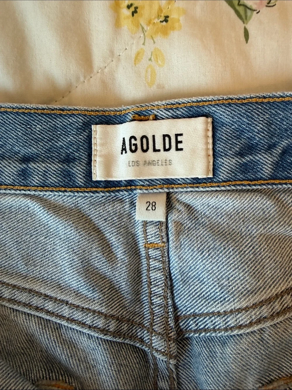 Agolde Parker Long Shorts wash Swapmeet